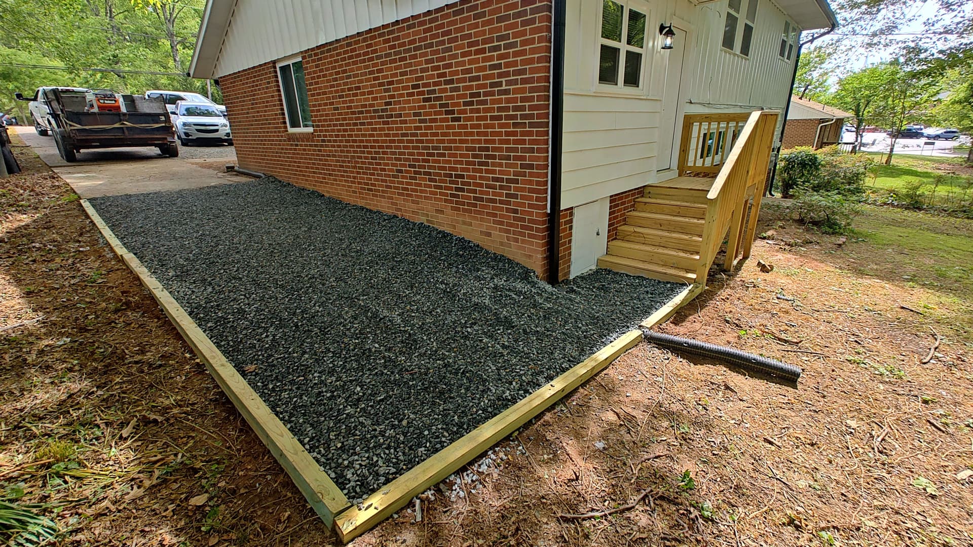 Gallery photos for Gravel Driveway Addition Adds Parking and Curb Appeal: Image #2
