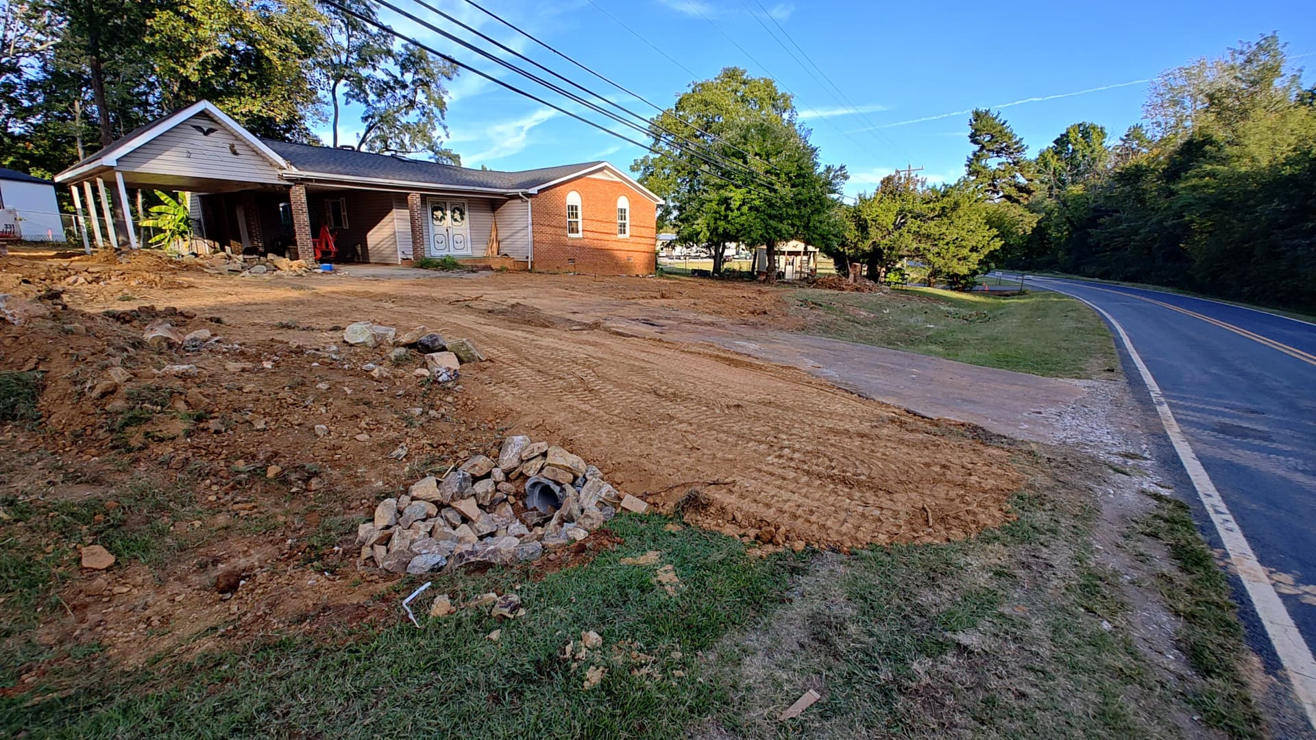 Gallery photos for Pool Removal, Yard Regrading and Driveway Widening on Harvest Drive: Image #3
