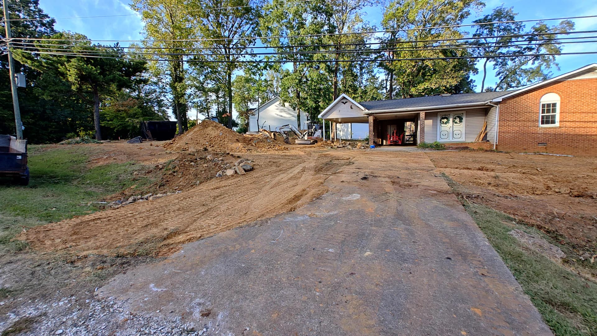Gallery photos for Pool Removal, Yard Regrading and Driveway Widening on Harvest Drive: Image #6