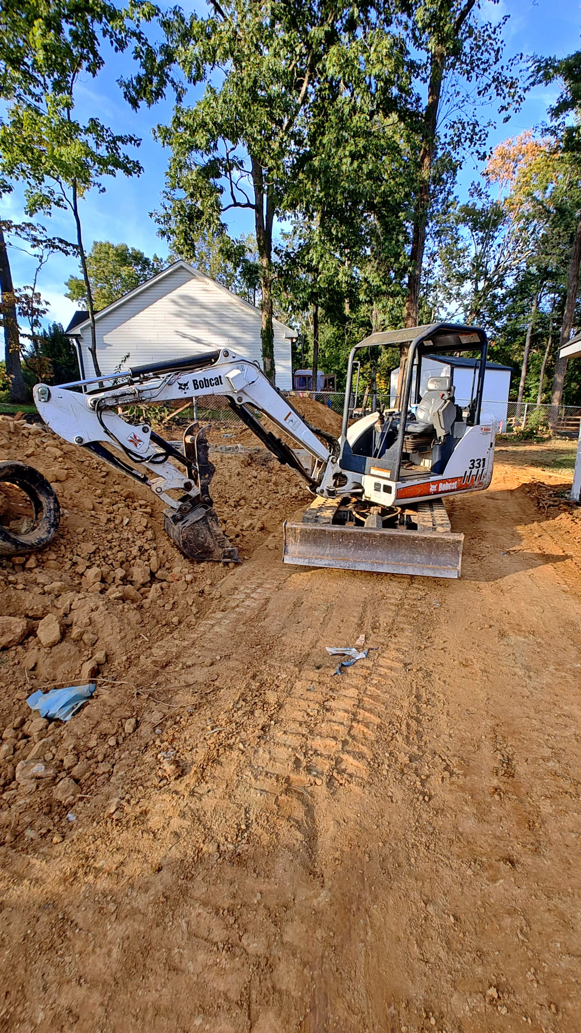 Gallery photos for Pool Removal, Yard Regrading and Driveway Widening on Harvest Drive: Image #8