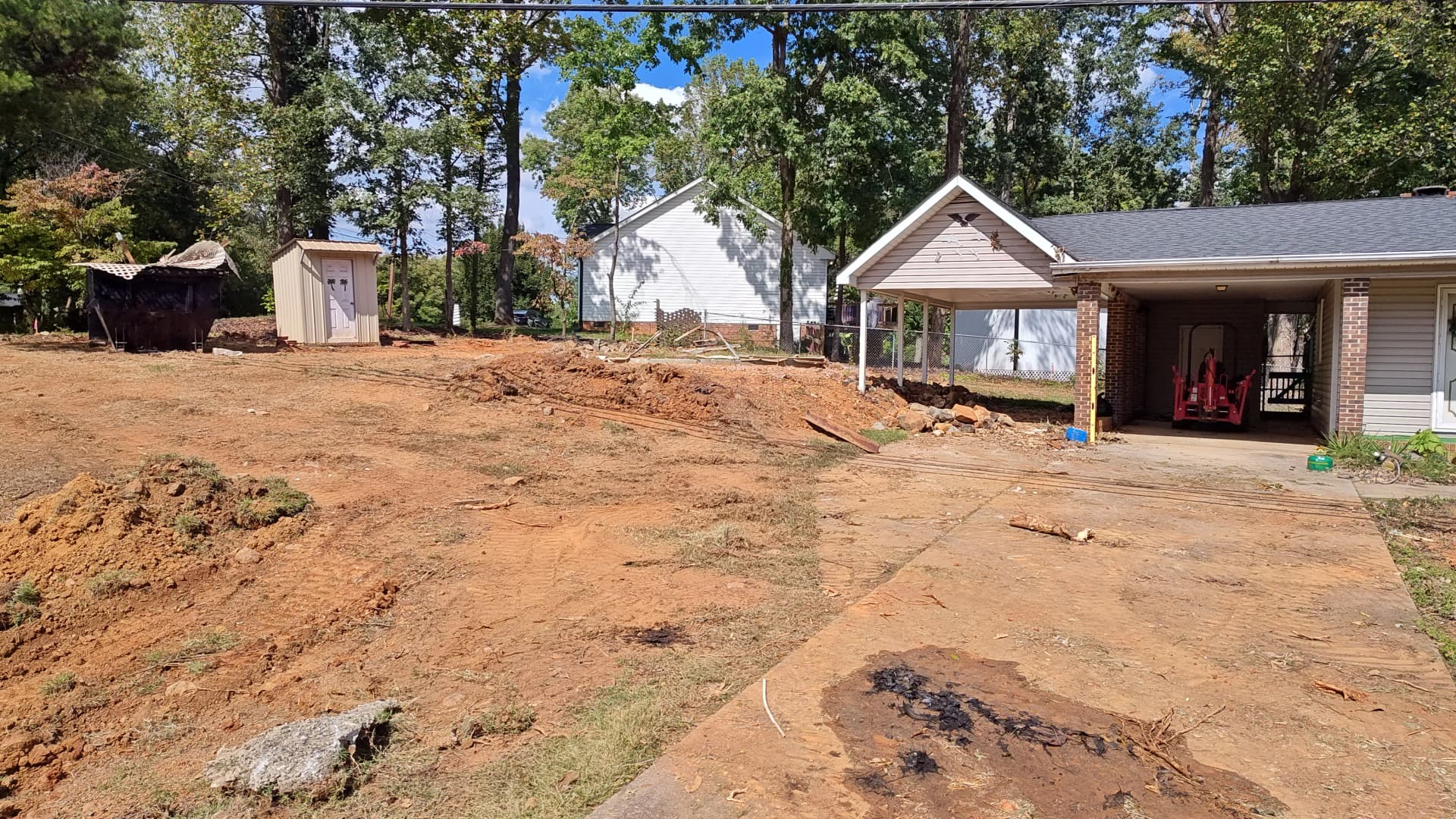 Gallery photos for Pool Removal, Yard Regrading and Driveway Widening on Harvest Drive: Image #9
