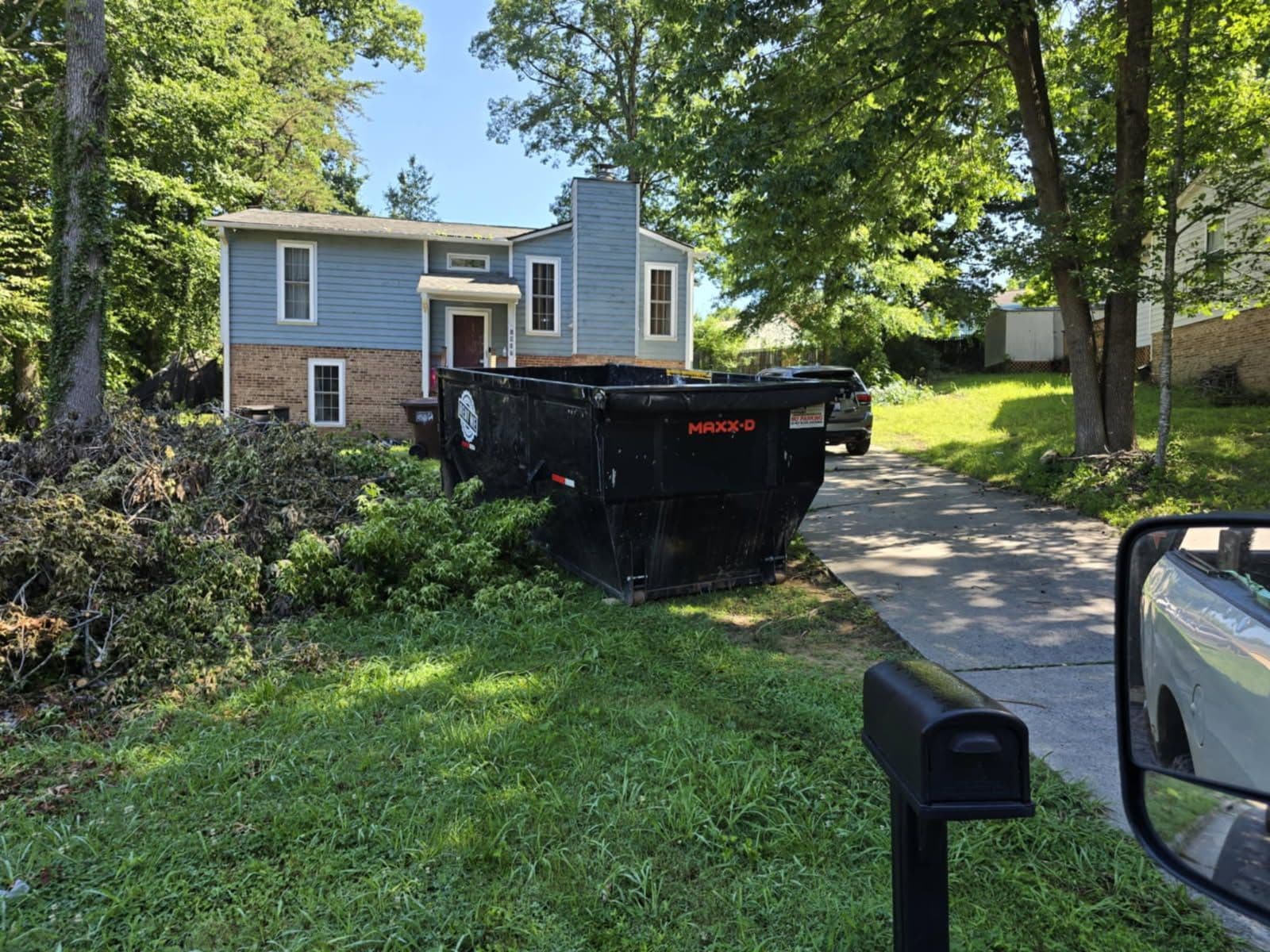 Efficient Backyard Clean-Up with Dumpster Rentals image
